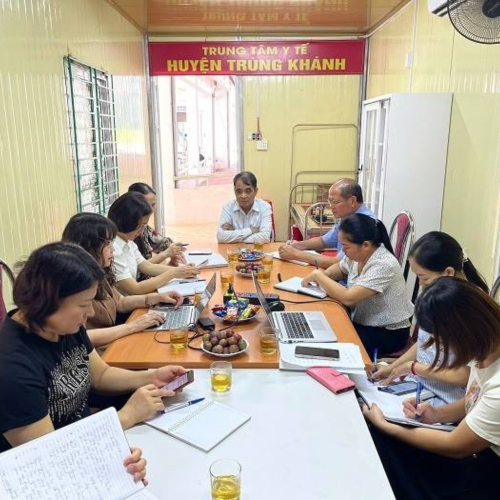 Sở Y Tế Làm Việc Tại Trung Tâm Y Tế Trùng Khánh Về Công Tác Y Tế Cơ Sở